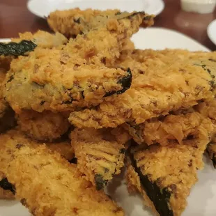 Fried zucchini appetizer