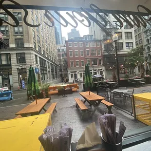 Restaurant area, decorations