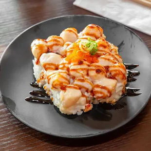 Baked scallop