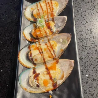 Baked Green Mussels