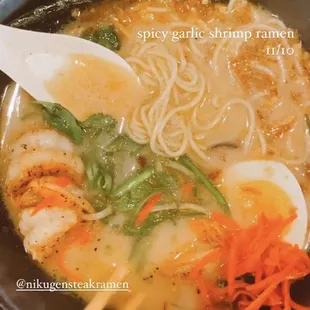 Garlic Shrimp Ramen