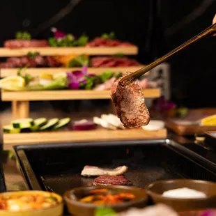 interior, sushi and sashimi