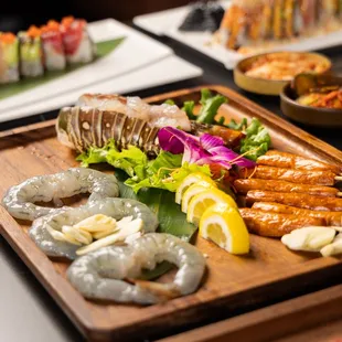 sushi and sashimi, sashimi, sushi, food