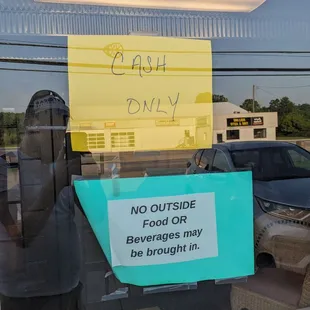 Cash only