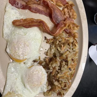 The Hungry Jack with hash browns.