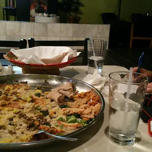 Food still left over, but we are so full!