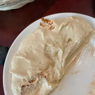 The hummus half gone! Forgot to take the picture right when it  came out before my daughter and I indulged in this delicious hummus.