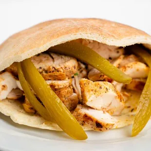 a chicken pita