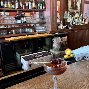 The best manhattan with special Italian cherries