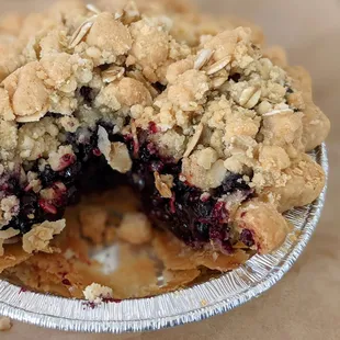 Blueberry mini pie