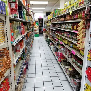 a supermarket aisle