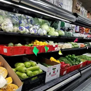 a produce section
