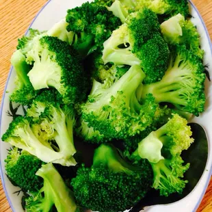 Steamed broccoli