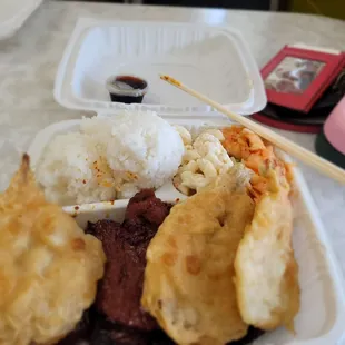 @Nimitz Bar-Bq House Lunch; 5/5/2023. Honestly, I&apos;ve eaten here in da past, don&apos;t think I&apos;ll be coming back.My Shrimp Tempura &amp; BBQ Pork. 3*
