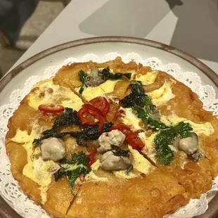 Seafood pancake