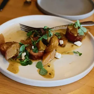 Prosciutto wrapped duck porchetta