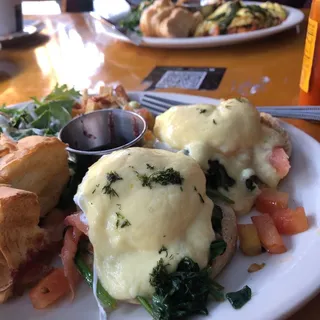 Salmon and Spinach Benedict