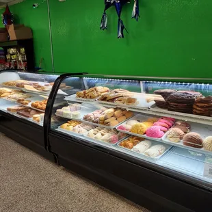 Correct check-in!!  Pan Dulce in a case. Reasonable prices.
