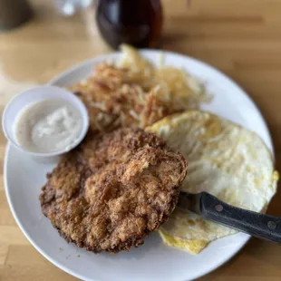 Chicken Fried STEAK &amp; Eggs