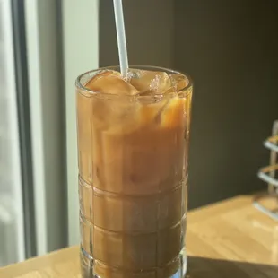 Iced cold brew w hazelnut