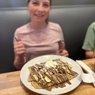 Banana Nutella Crepes