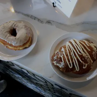 Maple Donut and Key Lime croissant