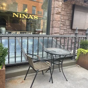 Outdoor seating