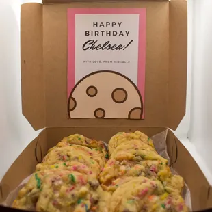 a box of cookies