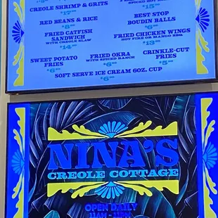 Nina Menu