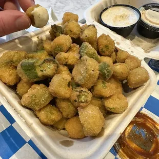 Fried okra