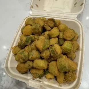 Fried okra