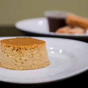 a dessert on a plate