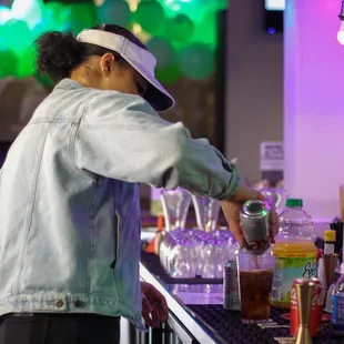 The bar at Nine Below