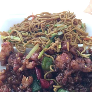 Amazing Chicken with Lo Mein