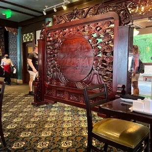 the dining room and the entrance