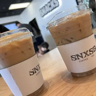 Vanilla Latte and Signature Latte &quot;Spanish&quot;