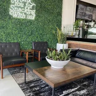 Inside is so welcoming and trendy