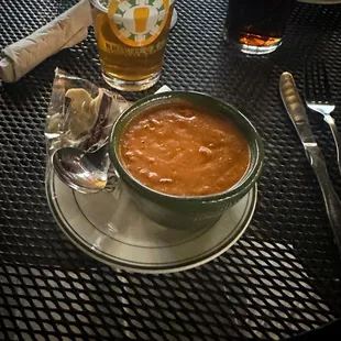 Red Pepper Gouda soup