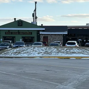 The side of the restaurant