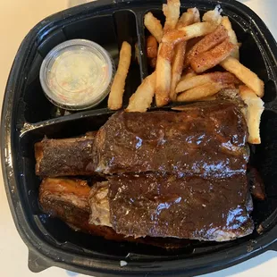 ribs and french fries