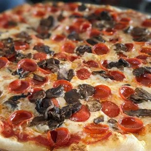 pepperoni and mushrooms