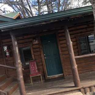 Why is this pic crooked? IDK! But this is the room you drive right up to w/ a front porch