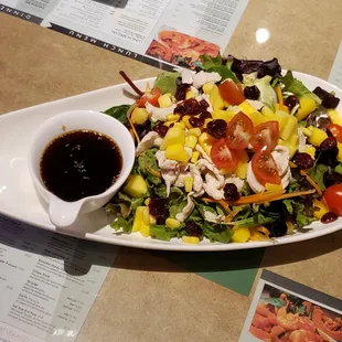 Mango and dried cranberry salad