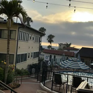 patio dining view