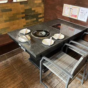 Table with grill