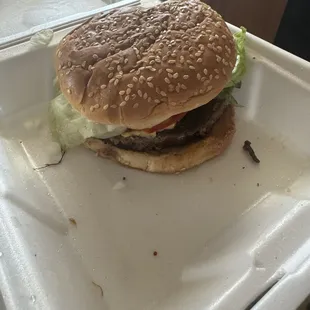 Cheeseburger with bacon