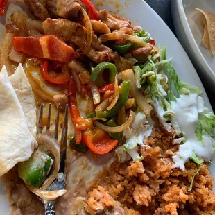 Chicken fajitas