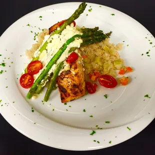 a plate of food on a table