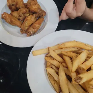 Wings and fries