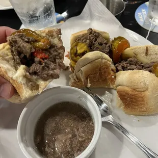 AuJus Dip Sand-which and Salad. Great lunch!  Wonderful spot down in Cumberland Gap TN